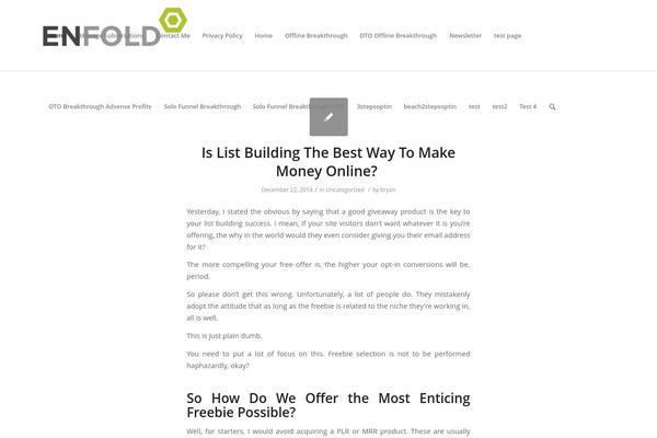 WordPress website example screenshot
