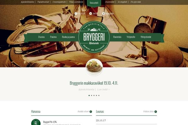 bryggeri.fi site used Bryggeri