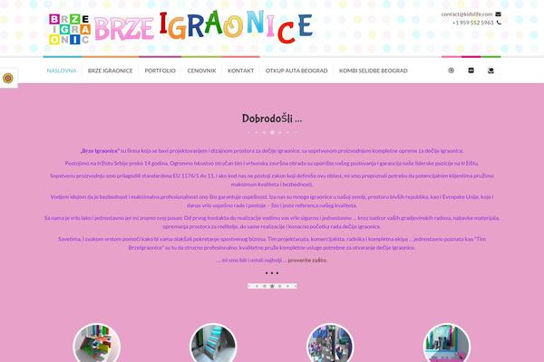 Kidslife theme site design template sample