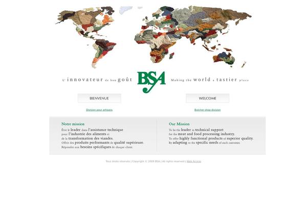 Bsa theme site design template sample