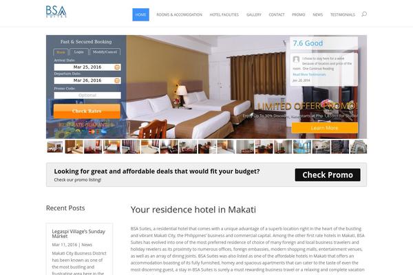 Divi theme site design template sample