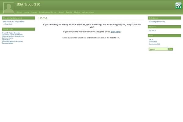Emerald Stretch theme site design template sample