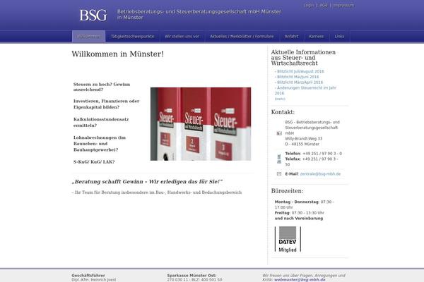 bsg-mbh.de site used Bsg-theme