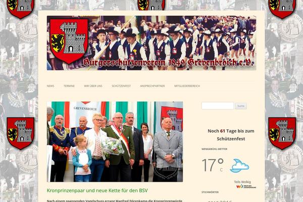 Twenty Twelve theme site design template sample