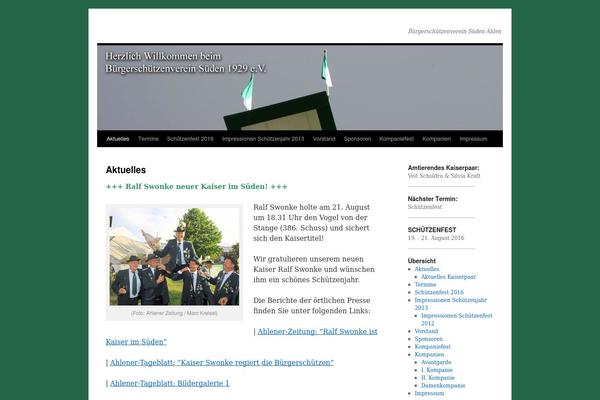 Twenty Ten theme site design template sample
