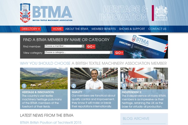 btma.org.uk site used Tdm