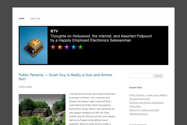 Twenty Twelve theme site design template sample