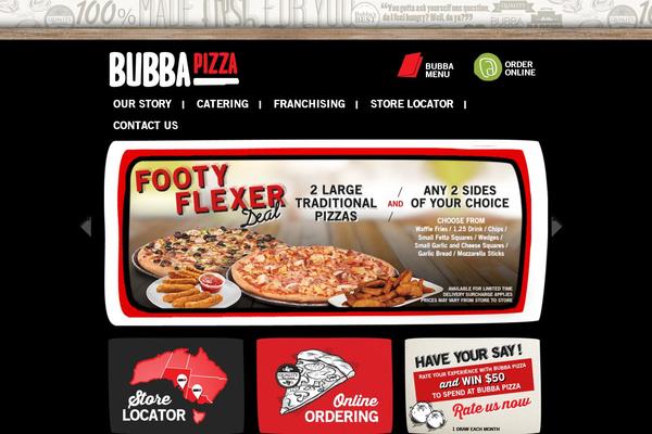 bubbapizza.com.au site used Theme2014