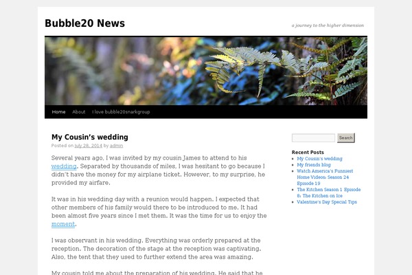 Twenty Ten theme site design template sample