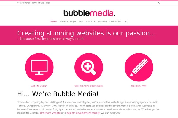 bubblemedialtd.co.uk site used Bubble