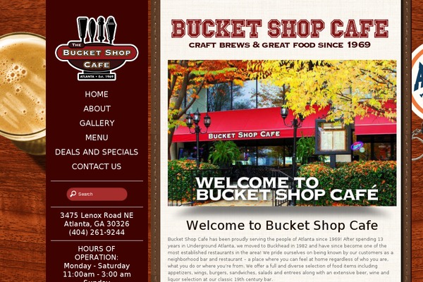 bucketshopcafe.com site used Vdg