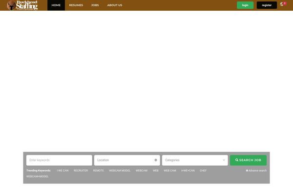 InJob theme site design template sample