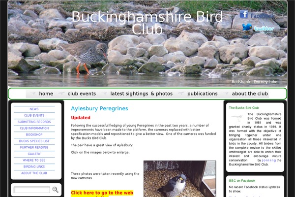 bucksbirdclub.co.uk site used Atahualpa.3.7.12