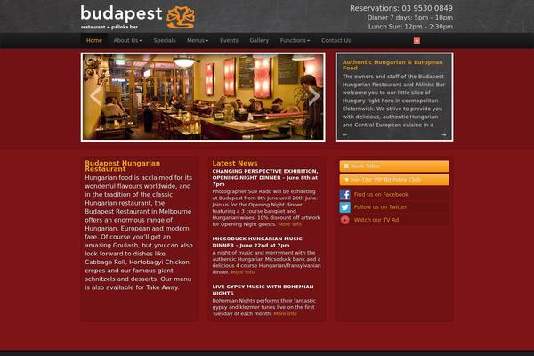 budapest.com.au site used Budapest