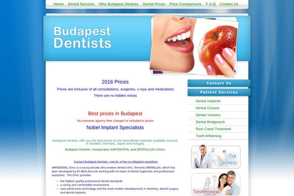 budapestdentists.com site used Budapeststyle