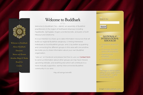 buddhark.com site used Memoirv3