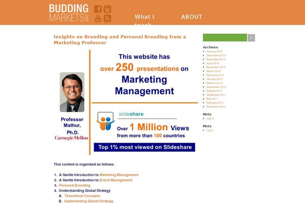 buddingmarkets.com site used Budding