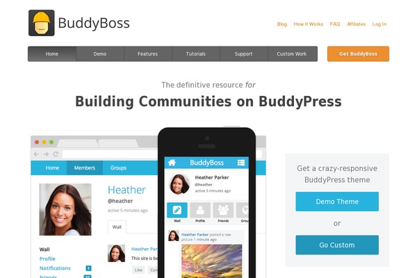 buddyboss.com site used Buddyboss-website