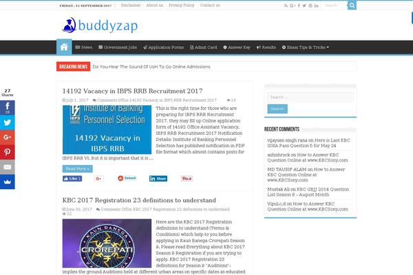 Site using Table of Contents Plus plugin