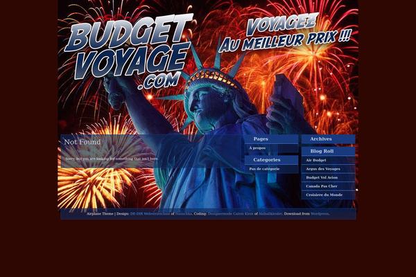 budget-voyage.com site used Avion