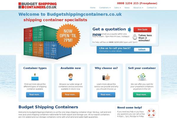 budgetshippingcontainers.co.uk site used Rscustom