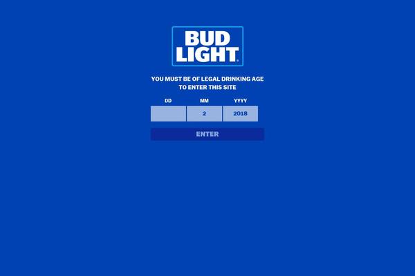budlightbeer.co.uk site used Budlightbeer-2018