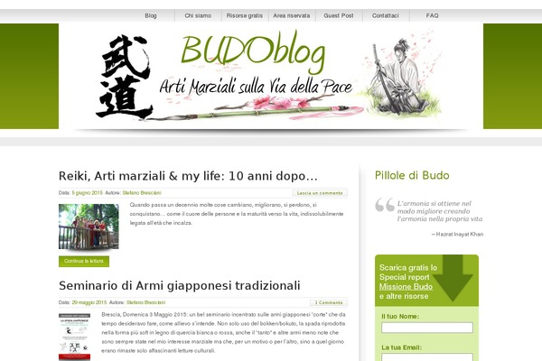 budoblog.it site used Zentheme