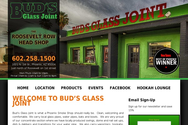budsglassjoint.com site used Bgj
