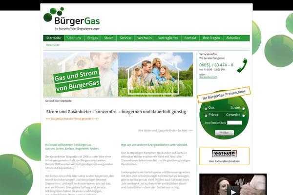 buergergas.de site used Buergergas