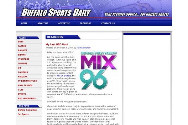 buffalosportsdaily.com site used Buffalosportsdaily.com