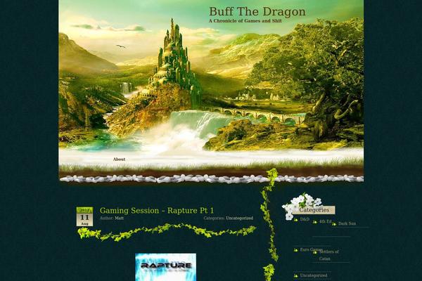 Fantasy theme site design template sample