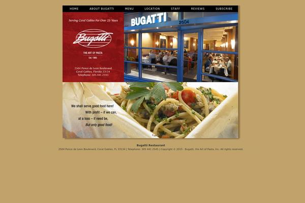 bugattirestaurant.com site used Bugatti