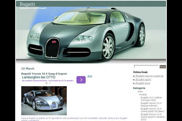 bugattiweb.cz site used Sports-automotive