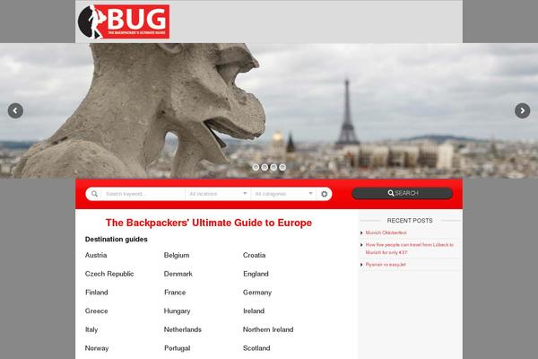 bugeurope.com site used Custom-bug