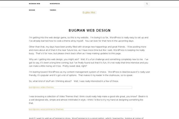 WordPress website example screenshot