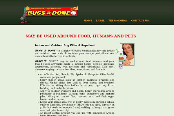 bugsrdone.com site used Bugsrdone