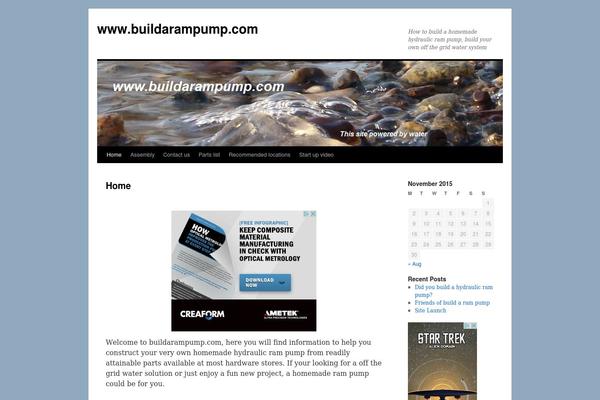 Twenty Ten theme site design template sample