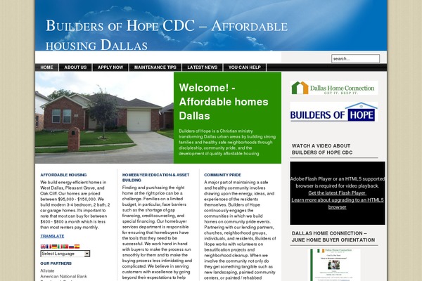 buildersofhopecdc.com site used Irealestate