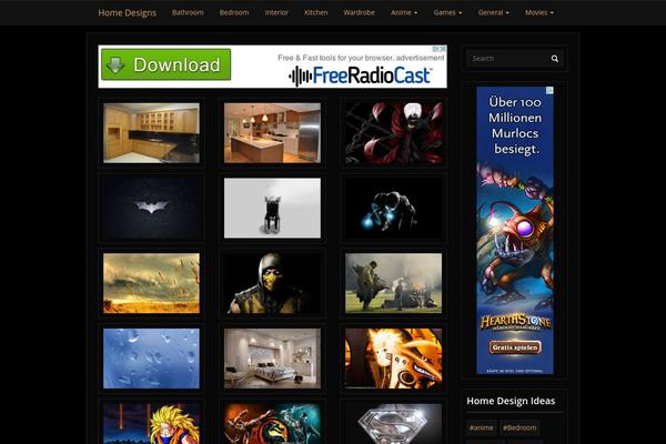 Blackywall theme site design template sample