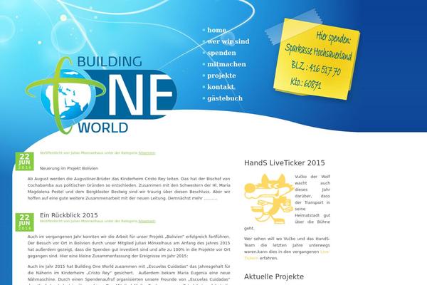 building-one-world.de site used Buildingoneworldtheme