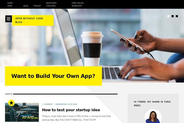WordPress website example screenshot