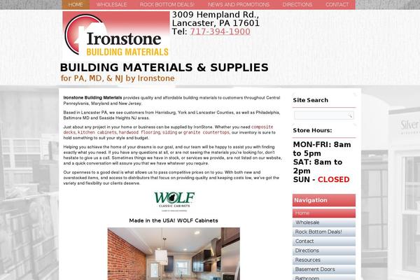 buildingmaterialspa.com site used Ironstone_building_materials_right_column