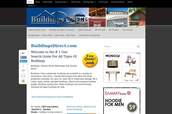 Canvas theme site design template sample