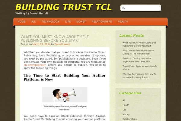 ePublishing theme site design template sample