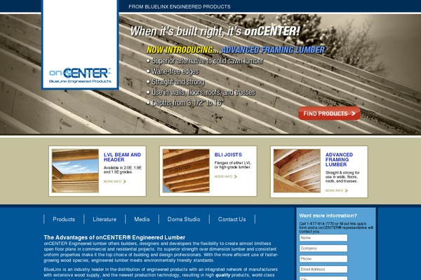 buildoncenter.com site used Oncenter