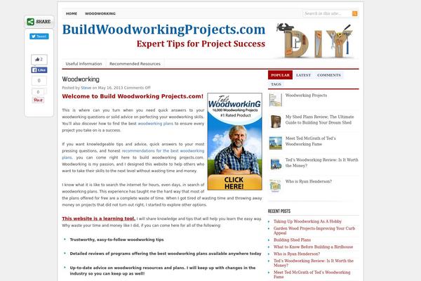 buildwoodworkingprojects.com site used Authoritize