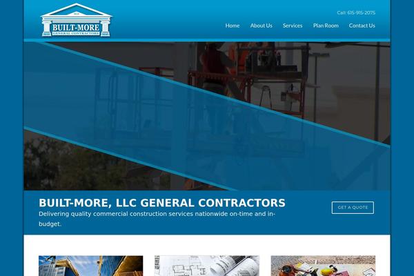 Construction-child theme site design template sample
