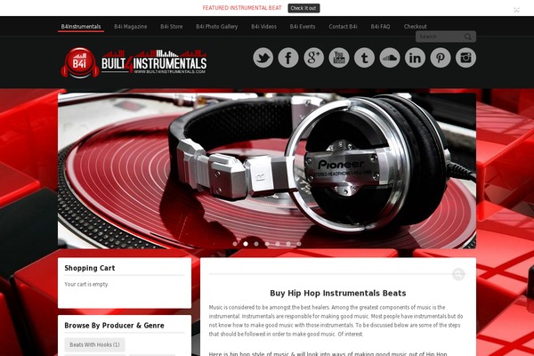 built4instrumentals.com site used Musicmaker