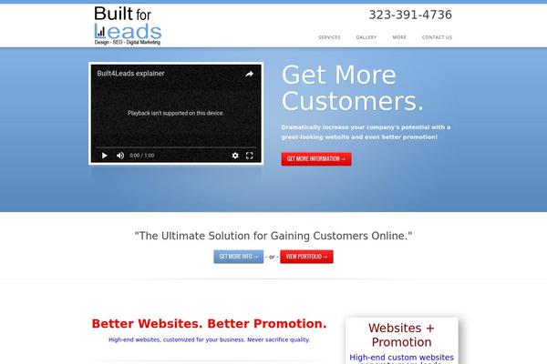 Intuition theme site design template sample