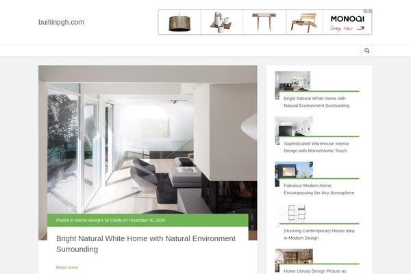 Houses theme site design template sample